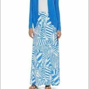 Lilly Pulitzer Nola Maxi Skirt- Bay Blue Yacht Sea